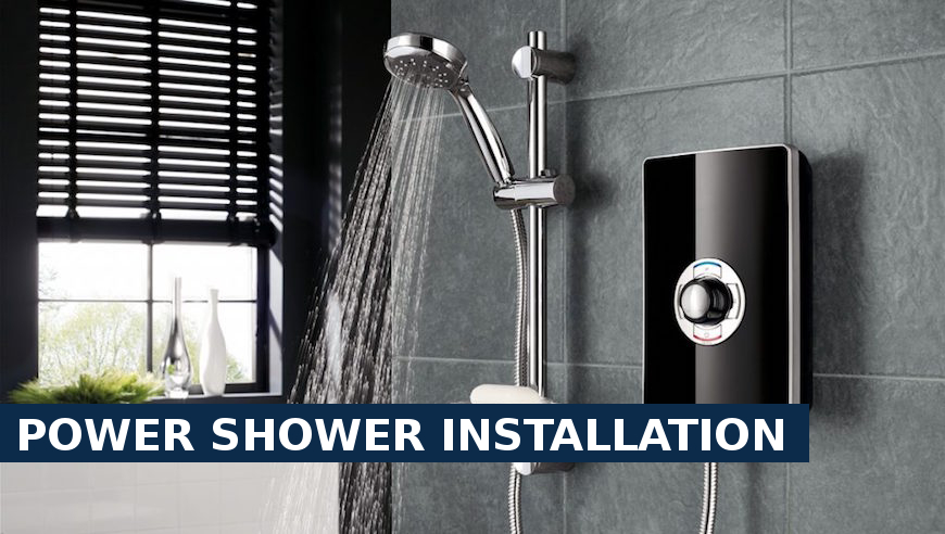 Power shower installation Clerkenwell